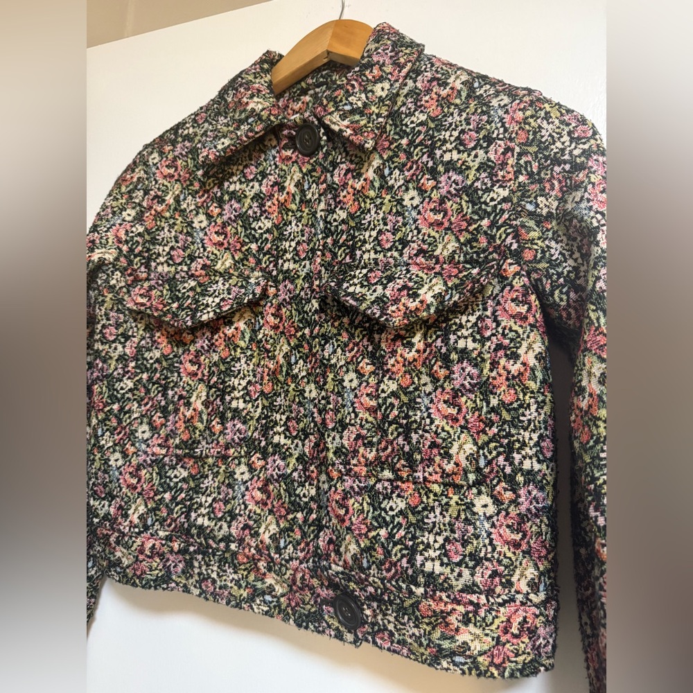 Aritzia Sunday Best Claire Crop Floral Blazer Women’s XS
